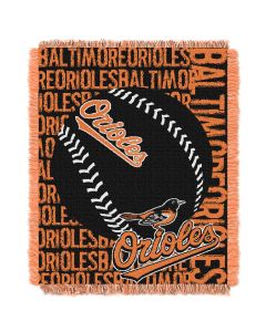 The Northwest Company Orioles  48x60 Triple Woven Jacquard Throw - Double Play Series