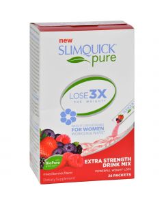 SlimQuick Pure Drink Mix - Mixed Berries - 26 Packets