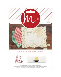 American Crafts Minc Christmas Envelopes, Inserts & Seals 4.25"X5.75" 6/Pkg-