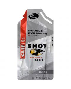 Clif Bar Clif Shot - Organic Double Expresso - Case of 24 - 1.2 oz