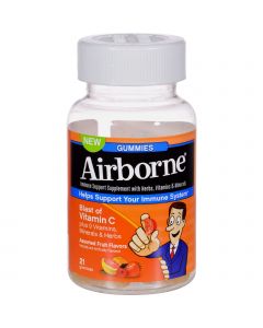 Airborne Vitamin C Gummies for Adults - Assorted Fruit Flavors - 21 Count