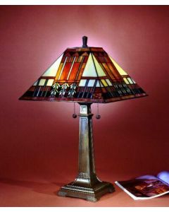 Warehouse of Tiffany Tiffany and Mission-style Table Lamp