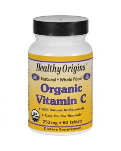 Healthy Origins Vitamin C - Organic - 250 mg - 60 Tablets