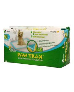 Richell Paw Trax Pet Training Pads 50 Count White