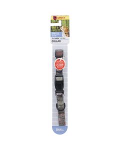 Westminster Pet Products Woodlands Small Adjustable Collar W/Quadlock Buckle 12-16"-Camo Print
