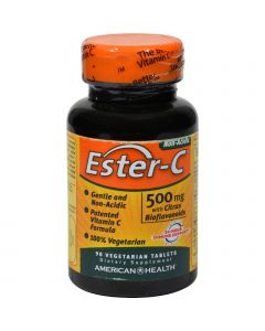 American Health Ester-C with Citrus Bioflavonoids - 500 mg - 90 Vegetarian Tablets