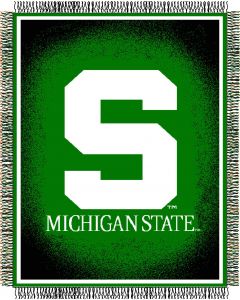 The Northwest Company Michigan State "Focus" 48"x60" Triple Woven Jacquard Throw (College) - Michigan State "Focus" 48"x60" Triple Woven Jacquard Throw (College)