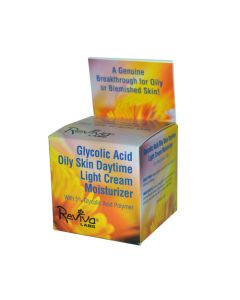 Reviva Labs Glycolic Acid Oily Skin Daytime Light Cream Moisturizer - 1.5 oz