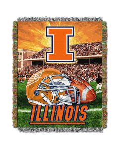 The Northwest Company Illinois College "Home Field Advantage" 48x60 Tapestry Throw