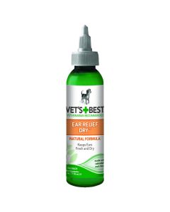 Vet's Best Dog Dry Ear Relief 4oz Green 1.5" x 1.5" x 5"