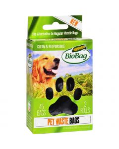 BioBag Dog Waste Bags On a Roll - Case of 12 - 45 Count