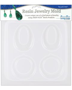 Yaley Resin Jewelry Mold 6.5"X7"-Earrings - 2 Pairs