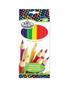 Royal Brush Neon Colored Pencils-12/Pkg