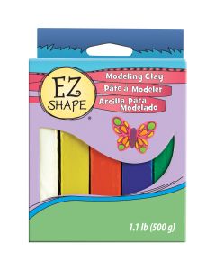 Polyform NEW! Ez Shape Non-Hardening Modeling Clay 1.1lb 5/Pkg-Primary