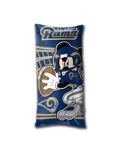 The Northwest Company Rams 18"x36" Mickey Juvenile Folded Body Pillow (NFL) - Rams 18"x36" Mickey Juvenile Folded Body Pillow (NFL)