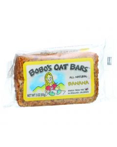 Bobo's Oat Bars - All Natural - Banana - 3 oz Bars - Case of 12