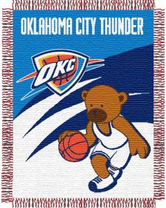 The Northwest Company OKC Thunder  044 baby 36"x 46" Triple Woven Jacquard Throw (NBA) - OKC Thunder  044 baby 36"x 46" Triple Woven Jacquard Throw (NBA)