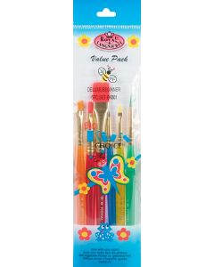 Royal Brush Big Kid's Choice Deluxe Beginner Brush Set-6/Pkg