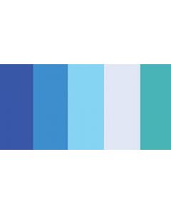 Quilled Creations Quilling Paper Mixed Colors .375" 100/Pkg-Blues (5 Colors) - Quilling Paper Mixed Colors .375" 100/Pkg-Blues (5 Colors)