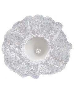 Darice Bouquet Holder Lace Collar 9" Bulk-White