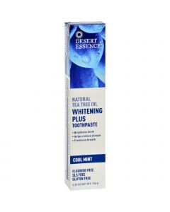 Desert Essence Toothpaste - Tea Tree Whitening Mint - 6.25 oz