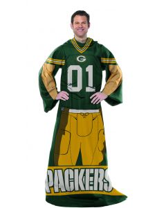 The Northwest Company Packers  "Uniform" Adult Fleece Comfy Throw