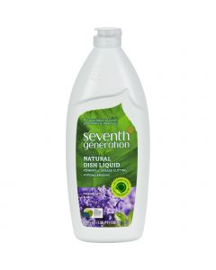 Seventh Generation Dish Liquid - Lavender Floral and Mint - 25 oz - Case of 12