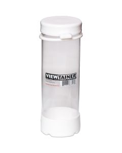 Viewtainer Tethered Cap Storage Container 2.75"X8"-White