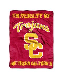 The Northwest Company USC Micro Grunge  Micro 46x60 Raschel Throw (College) - USC Micro Grunge  Micro 46x60 Raschel Throw (College)