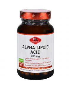 Olympian Labs Alpha Lipoic Acid - 200 mg - 60 Vegetarian Capsules