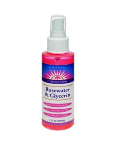 Heritage Products Rosewater and Glycerin Spray - 4 fl oz