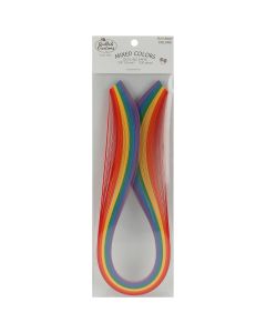 Quilled Creations Quilling Paper Mixed Colors .125" 100/Pkg-Rainbow (6 Colors) - Quilling Paper Mixed Colors .125" 100/Pkg-Rainbow (6 Colors)