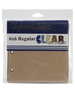 Clear Scraps Regular Chipboard Album 6"X6"-5 Pages & No Rings