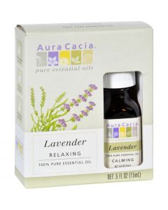 Aura Cacia Essential Oil Lavender - 0.5 fl oz - Case of 3