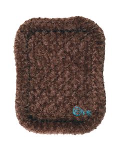 Worldwise goDog Bedzzz Shag Plush Small 23"X17"-Cocoa
