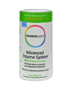 Rainbow Light Advanced Enzyme System - 180 Vegetarian Capsules