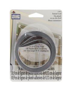 Plaid:Craft Gallery Glass Instant Lead Lines 24" 8/Pkg-Black .125" Thick