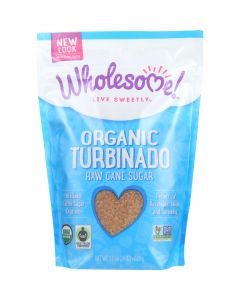 Wholesome Sweeteners Sugar - Organic - Turbinado - Raw Cane - 1.5 lb - case of 12