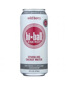 Hi Ball Energy Water - Sparkling - Wild Berry - Can - 16 oz - case of 12