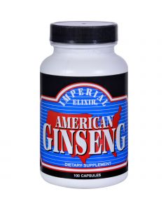 Imperial Elixir American Ginseng - 100 Capsules