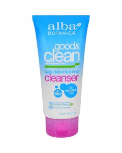 Alba Botanica Good and Clean Daily Detox Foaming Cleanser - 6 oz