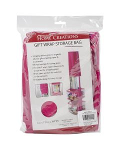 Innovative Home Creations Gift Wrap Storage Bag-12"X59" Fuchsia