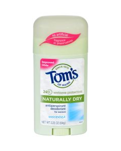 Tom's of Maine Women's Antiperspirant Deodorant Unscented - 2.25 oz - Case of 6