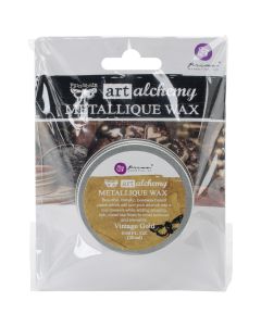 Prima Marketing NEW! Finnabair Art Alchemy Metallique Wax .68 Fluid Ounce-Vintage Gold