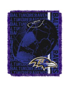 The Northwest Company Ravens  48x60 Triple Woven Jacquard Throw - Double Play Series