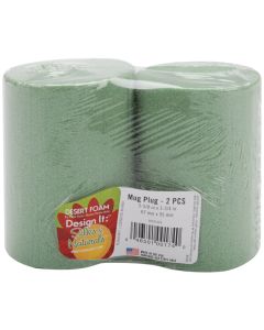 Floracraft Desert Foam Dry Foam Mug Inserts 2/Pkg-2.625"X3.75"