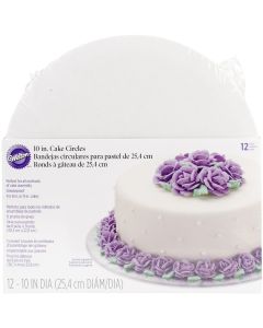 Wilton Cake Boards-10" Round White 12/Pkg