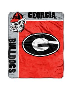 The Northwest Company Georgia "School Spirit" 50"x60" Raschel Throw (College) - Georgia "School Spirit" 50"x60" Raschel Throw (College)