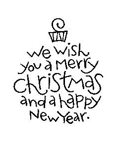 Penny Black Mounted Rubber Stamp 2"X2"-Wishes Ornament