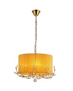 Warehouse of Tiffany Hebe Yellow/ Orange Crystal Chandelier